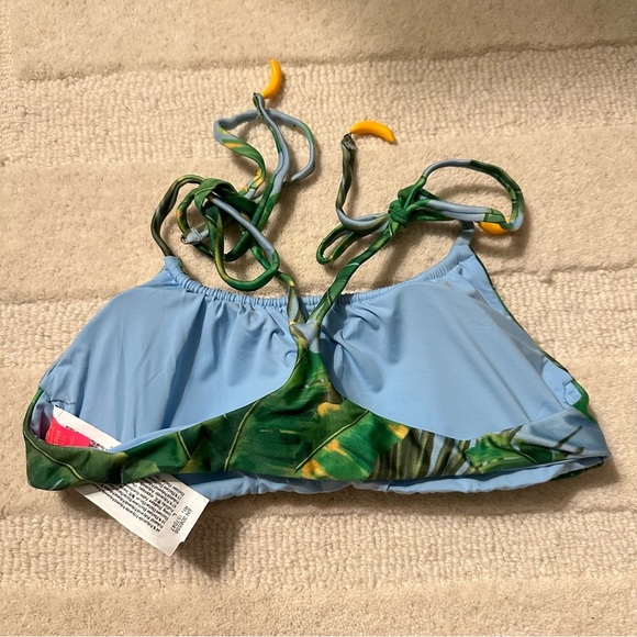 Farm Rio Banana Tropical Print Bikini Swim Top - Picture 5 of 5